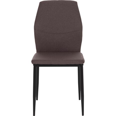 ΚΑΡΕΚΛΑ ΤΡΑΠΕΖΑΡΙΑΣ DIAZ HM18346.03 ΚΑΦΕ ΥΦΑΣΜΑ-ΜΕΤΑΛΛΙΚΑ ΠΟΔΙΑ ΜΑΥΡΑ 43x52x87Υεκ. (σετ 4 τεμαχίων)