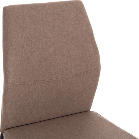 ΚΑΡΕΚΛΑ ΤΡΑΠΕΖΑΡΙΑΣ DIAZ HM18346.04 ΜΠΕΖ ΥΦΑΣΜΑ-ΜΕΤΑΛΛΙΚΑ ΠΟΔΙΑ ΜΑΥΡΑ 43x52x87Υεκ. (σετ 4 τεμαχίων)