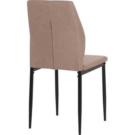 ΚΑΡΕΚΛΑ ΤΡΑΠΕΖΑΡΙΑΣ DIAZ HM18346.04 ΜΠΕΖ ΥΦΑΣΜΑ-ΜΕΤΑΛΛΙΚΑ ΠΟΔΙΑ ΜΑΥΡΑ 43x52x87Υεκ. (σετ 4 τεμαχίων)