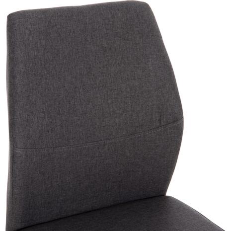 ΚΑΡΕΚΛΑ ΤΡΑΠΕΖΑΡΙΑΣ DIAZ HM18346.01 ΓΚΡΙ ΥΦΑΣΜΑ-ΜΕΤΑΛΛΙΚΑ ΠΟΔΙΑ ΜΑΥΡΑ 43x52x87Υεκ. (σετ 4 τεμαχίων)