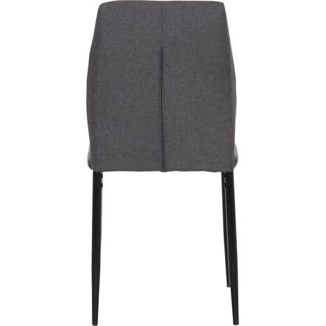 ΚΑΡΕΚΛΑ ΤΡΑΠΕΖΑΡΙΑΣ DIAZ HM18346.01 ΓΚΡΙ ΥΦΑΣΜΑ-ΜΕΤΑΛΛΙΚΑ ΠΟΔΙΑ ΜΑΥΡΑ 43x52x87Υεκ. (σετ 4 τεμαχίων)