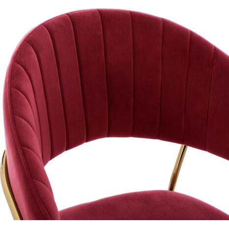 ΣΚΑΜΠΟ ΜΕΣ.ΥΨΟΥΣ THEODORE HM8734.06 ΒΕΛΟΥΔΟ ΚΟΚΚΙΝΟ--ΕΠΙΧΡΥΣΟΣ ΣΚΕΛΕΤΟΣ 60x55x100Yεκ (σετ 2 τεμαχίων)