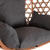 ΚΡΕΜΑΣΤΗ ΦΩΛΙΑ NESTA HM6468.05 ΜΑΥΡΟ ΜΕΤΑΛΛΟ--ΚΑΦΕ P.E.RATTAN 100x100x190Υεκ.