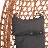 ΚΡΕΜΑΣΤΗ ΦΩΛΙΑ NESTA HM6468.05 ΜΑΥΡΟ ΜΕΤΑΛΛΟ--ΚΑΦΕ P.E.RATTAN 100x100x190Υεκ.
