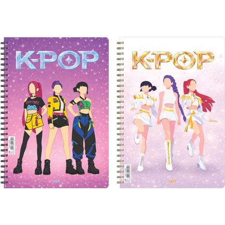 Τετράδιο σπιράλ Next K-POP 17x25εκ. 2θεμάτων (διάφορα σχέδια)