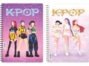 Τετράδιο σπιράλ Next K-POP 21x29εκ. 3 θεμάτων (διάφορα σχέδια)