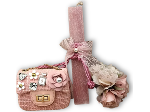 Λαμπάδα Deris Πλακέ Με Τσαντάκι Σάπιο Μήλο