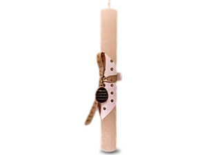 Λαμπάδα Deris Στρογγυλή Σαγρέ Με Αυγό Σάπιο Μήλο