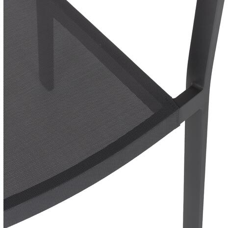 ΠΟΛΥΘΡΟΝΑ ΑΛΟΥΜΙΝΙΟΥ HM5891.01 ΑΝΘΡΑΚΙ ΣΚΕΛΕΤΟΣ&TEXTLINE-ΜΠΕΖ RATTAN 57x53x80Υ εκ.