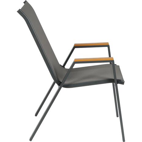 ΠΟΛΥΘΡΟΝΑ ΕΞ.ΧΩΡΟΥ LEONE HM6429.01 ΜΕΤΑΛΛΙΚΗ ΓΚΡΙ--TEXTILENE ΓΚΡΙ 55x74x90Υεκ