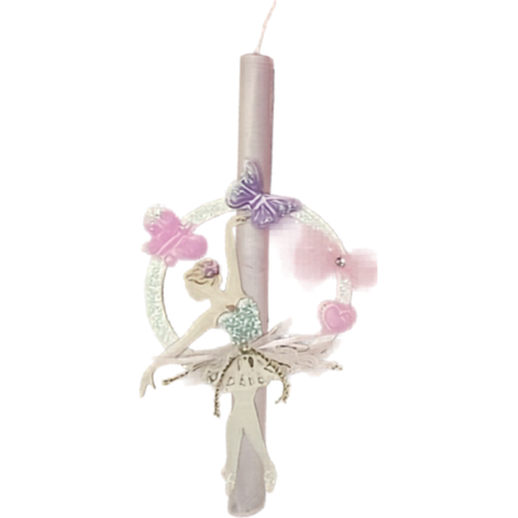 Λαμπάδα αρωματική ξύλινη φιγούρα μπαλαρίνα (διάφορα χρώματα)