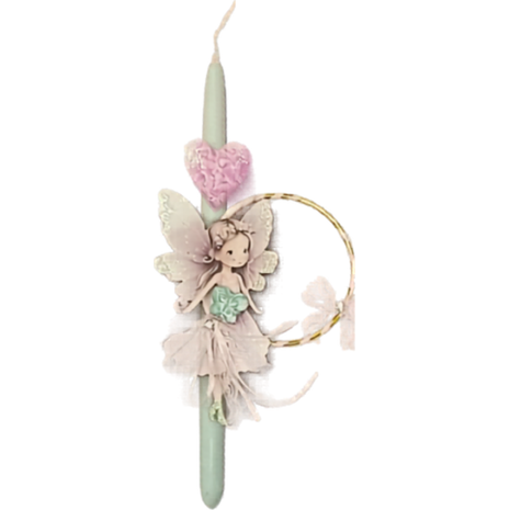 Λαμπάδα αρωματική ξύλινη φιγούρα νεράιδα (διάφορα χρώματα)