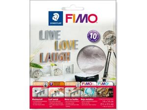 Φύλλα ασημί STAEDTLER FIMO μεταλλικό 14x14cm (συσκευασία 10 φύλλων)