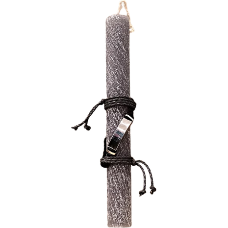 Λαμπάδα Deris Με Ατσάλινο Αντρικό Βραχιόλι Γκρι