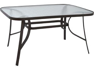 ΤΡΑΠΕΖΙ BRUNO 140Χ80Χ72Υεκ. ΚΑΦΕ ΜΕΤΑΛΛΙΚΟ ΜΕ ΓΥΑΛΙΝΗ ΕΠΙΦΑΝΕΙΑ HM5106.02