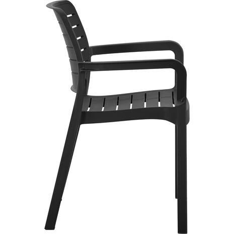 ΠΟΛΥΘΡΟΝΑ ΕΞΩΤ.ΧΩΡΟΥ FLAN HM6369.02 ΜΑΥΡΟ ΠΟΛΥΠΡΟΠΥΛΕΝΙΟ 57x56x82.5Yεκ.