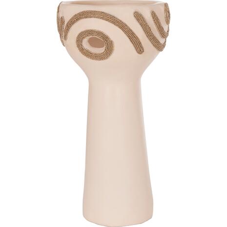 ΕΠΙΤΡΑΠΕΖΙΟ ΔΙΑΚΟΣΜΗΤΙΚΟ DEAN HM4679.02 ΚΡΕΜ ΤΕΡΑΚΟΤΑ & ΣΧΟΙΝΙ AGEL Φ18x35Υεκ