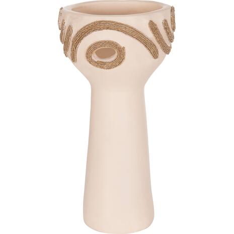 ΕΠΙΤΡΑΠΕΖΙΟ ΔΙΑΚΟΣΜΗΤΙΚΟ DEAN HM4679.02 ΚΡΕΜ ΤΕΡΑΚΟΤΑ & ΣΧΟΙΝΙ AGEL Φ18x35Υεκ