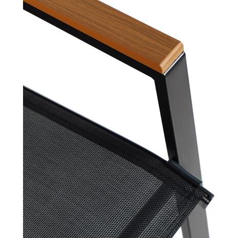 ΠΟΛΥΘΡΟΝΑ ΕΞ.ΧΩΡΟΥ LEONE HM6429.03 ΜΕΤΑΛΛΙΚΗ ΜΑΥΡΗ--TEXTILENE ΜΑΥΡΟ 54x74x91Υεκ