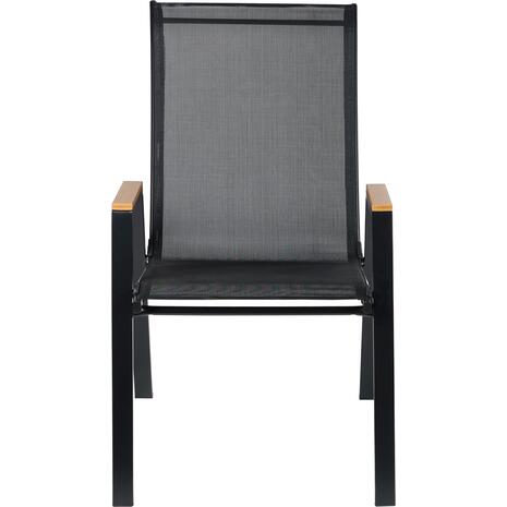 ΠΟΛΥΘΡΟΝΑ ΕΞ.ΧΩΡΟΥ LEONE HM6429.03 ΜΕΤΑΛΛΙΚΗ ΜΑΥΡΗ--TEXTILENE ΜΑΥΡΟ 54x74x91Υεκ