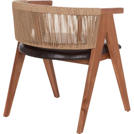 ΠΟΛΥΘΡΟΝΑ ΤΡΑΠΕΖΑΡΙΑΣ BRANN HM18238.11 ΞΥΛΟ ΤΕΑΚ-ΚΑΦΕ PU-ΣΧΟΙΝΙ 60x67x76Υεκ.