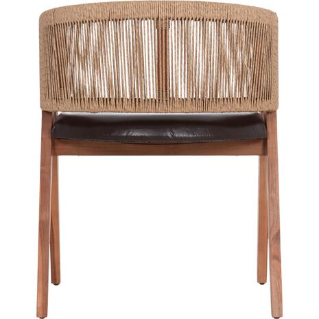 ΠΟΛΥΘΡΟΝΑ ΤΡΑΠΕΖΑΡΙΑΣ BRANN HM18238.11 ΞΥΛΟ ΤΕΑΚ-ΚΑΦΕ PU-ΣΧΟΙΝΙ 60x67x76Υεκ.