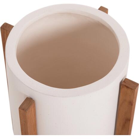 ΓΛΑΣΤΡΑ ΕΣΩΤ.ΧΩΡΟΥ HOFF HM4682.02S FIBER CEMENT ΛΕΥΚΟ-TEAK ΒΑΣΗ Φ33x42Υεκ