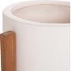ΓΛΑΣΤΡΑ ΕΣΩΤ.ΧΩΡΟΥ HOFF HM4682.02S FIBER CEMENT ΛΕΥΚΟ-TEAK ΒΑΣΗ Φ33x42Υεκ