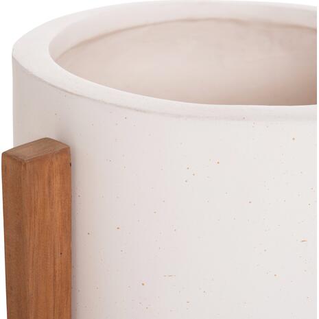 ΓΛΑΣΤΡΑ ΕΣΩΤ.ΧΩΡΟΥ HOFF HM4682.02S FIBER CEMENT ΛΕΥΚΟ-TEAK ΒΑΣΗ Φ33x42Υεκ