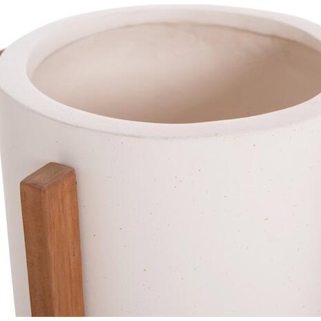 ΓΛΑΣΤΡΑ ΕΣΩΤ.ΧΩΡΟΥ HOFF HM4682.02S FIBER CEMENT ΛΕΥΚΟ-TEAK ΒΑΣΗ Φ33x42Υεκ