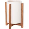 ΓΛΑΣΤΡΑ ΕΣΩΤ.ΧΩΡΟΥ HOFF HM4682.02S FIBER CEMENT ΛΕΥΚΟ-TEAK ΒΑΣΗ Φ33x42Υεκ