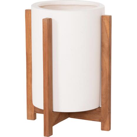 ΓΛΑΣΤΡΑ ΕΣΩΤ.ΧΩΡΟΥ HOFF HM4682.02S FIBER CEMENT ΛΕΥΚΟ-TEAK ΒΑΣΗ Φ33x42Υεκ