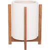 ΓΛΑΣΤΡΑ ΕΣΩΤ.ΧΩΡΟΥ HOFF HM4682.02S FIBER CEMENT ΛΕΥΚΟ-TEAK ΒΑΣΗ Φ33x42Υεκ