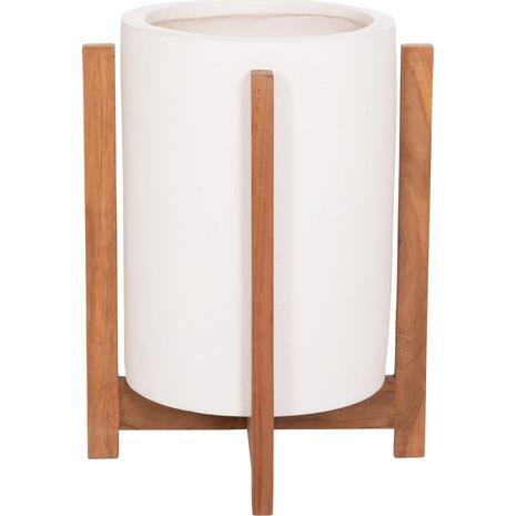 ΓΛΑΣΤΡΑ ΕΣΩΤ.ΧΩΡΟΥ HOFF HM4682.02S FIBER CEMENT ΛΕΥΚΟ-TEAK ΒΑΣΗ Φ33x42Υεκ