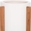 ΓΛΑΣΤΡΑ ΕΣΩΤ.ΧΩΡΟΥ HOFF HM4682.02S FIBER CEMENT ΛΕΥΚΟ-TEAK ΒΑΣΗ Φ33x42Υεκ