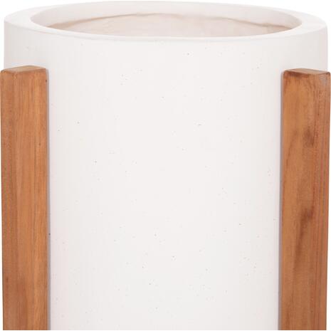 ΓΛΑΣΤΡΑ ΕΣΩΤ.ΧΩΡΟΥ HOFF HM4682.02S FIBER CEMENT ΛΕΥΚΟ-TEAK ΒΑΣΗ Φ33x42Υεκ