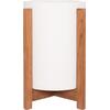 ΓΛΑΣΤΡΑ ΕΣΩΤ.ΧΩΡΟΥ HOFF HM4682.02S FIBER CEMENT ΛΕΥΚΟ-TEAK ΒΑΣΗ Φ33x42Υεκ
