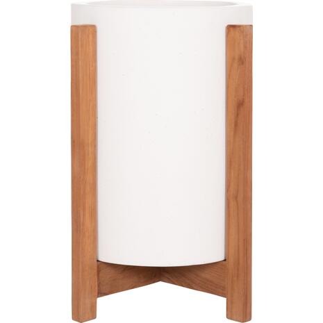 ΓΛΑΣΤΡΑ ΕΣΩΤ.ΧΩΡΟΥ HOFF HM4682.02S FIBER CEMENT ΛΕΥΚΟ-TEAK ΒΑΣΗ Φ33x42Υεκ