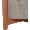 ΓΛΑΣΤΡΑ ΕΣΩΤ.ΧΩΡΟΥ HOFF HM4682.03M FIBER CEMENT ΓΚΡΙ-TEAK ΒΑΣΗ Φ40x39Υεκ