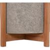 ΓΛΑΣΤΡΑ ΕΣΩΤ.ΧΩΡΟΥ HOFF HM4682.03M FIBER CEMENT ΓΚΡΙ-TEAK ΒΑΣΗ Φ40x39Υεκ