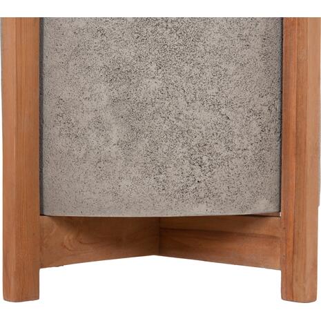 ΓΛΑΣΤΡΑ ΕΣΩΤ.ΧΩΡΟΥ HOFF HM4682.03M FIBER CEMENT ΓΚΡΙ-TEAK ΒΑΣΗ Φ40x39Υεκ