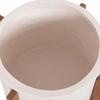 ΓΛΑΣΤΡΑ ΕΣΩΤ.ΧΩΡΟΥ HOFF HM4682.02M FIBER CEMENT ΛΕΥΚΟ-TEAK ΒΑΣΗ Φ40x39Υεκ