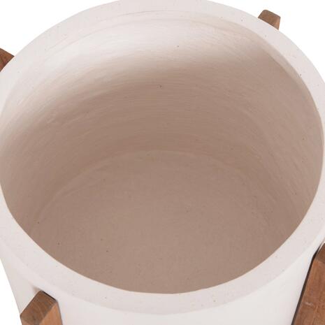 ΓΛΑΣΤΡΑ ΕΣΩΤ.ΧΩΡΟΥ HOFF HM4682.02M FIBER CEMENT ΛΕΥΚΟ-TEAK ΒΑΣΗ Φ40x39Υεκ