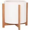 ΓΛΑΣΤΡΑ ΕΣΩΤ.ΧΩΡΟΥ HOFF HM4682.02M FIBER CEMENT ΛΕΥΚΟ-TEAK ΒΑΣΗ Φ40x39Υεκ