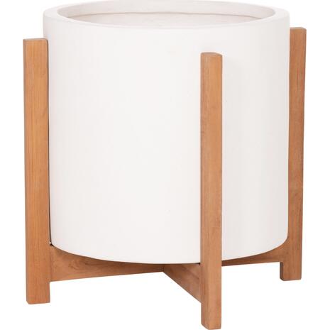 ΓΛΑΣΤΡΑ ΕΣΩΤ.ΧΩΡΟΥ HOFF HM4682.02M FIBER CEMENT ΛΕΥΚΟ-TEAK ΒΑΣΗ Φ40x39Υεκ
