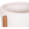 ΓΛΑΣΤΡΑ ΕΣΩΤ.ΧΩΡΟΥ HOFF HM4682.02M FIBER CEMENT ΛΕΥΚΟ-TEAK ΒΑΣΗ Φ40x39Υεκ