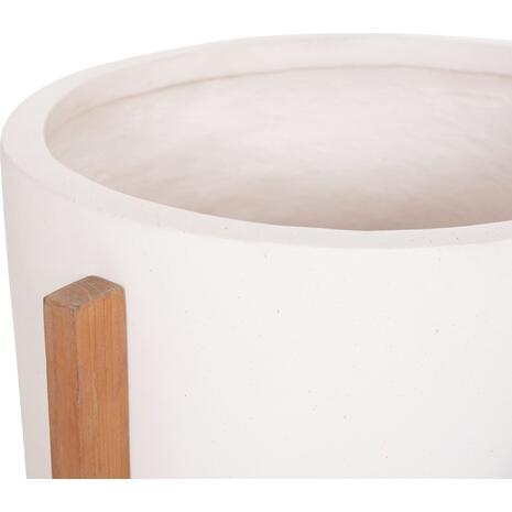 ΓΛΑΣΤΡΑ ΕΣΩΤ.ΧΩΡΟΥ HOFF HM4682.02M FIBER CEMENT ΛΕΥΚΟ-TEAK ΒΑΣΗ Φ40x39Υεκ