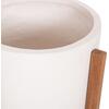 ΓΛΑΣΤΡΑ ΕΣΩΤ.ΧΩΡΟΥ HOFF HM4682.02M FIBER CEMENT ΛΕΥΚΟ-TEAK ΒΑΣΗ Φ40x39Υεκ