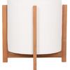ΓΛΑΣΤΡΑ ΕΣΩΤ.ΧΩΡΟΥ HOFF HM4682.02M FIBER CEMENT ΛΕΥΚΟ-TEAK ΒΑΣΗ Φ40x39Υεκ