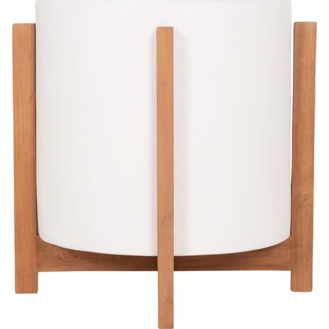 ΓΛΑΣΤΡΑ ΕΣΩΤ.ΧΩΡΟΥ HOFF HM4682.02M FIBER CEMENT ΛΕΥΚΟ-TEAK ΒΑΣΗ Φ40x39Υεκ